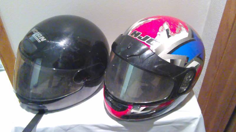 lot 118 image: Protective Riding Helmets (2) HJC Star and Nolan
