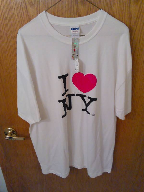 lot 138 image: T Shirt, I Love New York XL NEW W TAGS