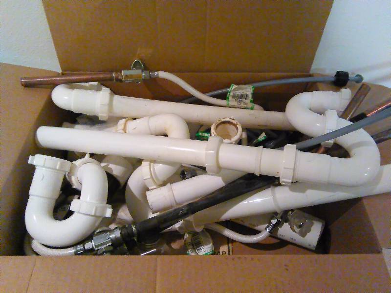 lot 159 image: Misc. Plumbing, drain, water supply, shut of valve (removed for remodel)