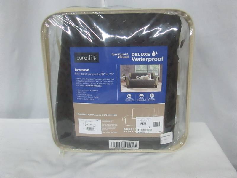 lot 51 image: Sure Fit Ultimate Waterproof Suede Loveseat Cover