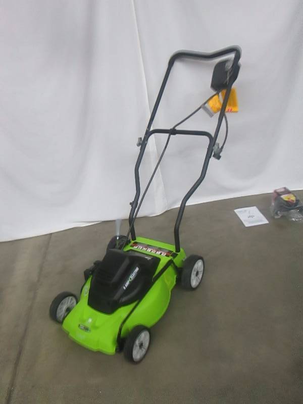 lot 12 image: Earthwise 14 Corded Electric Lawn Mower