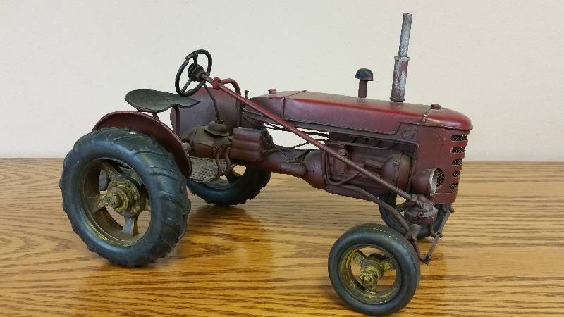 lot 39 image: Rare, Handmade, One-of-a-Kind Vintage Tractor