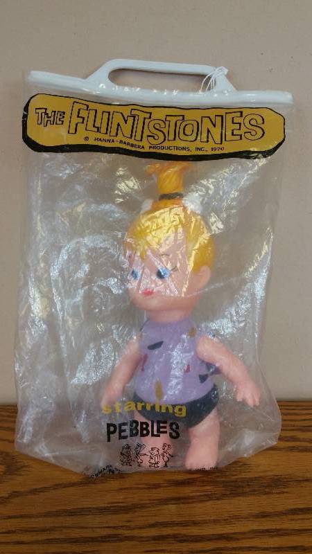 lot 75 image: 1970 R Dakin Flintstones Pebbles Doll