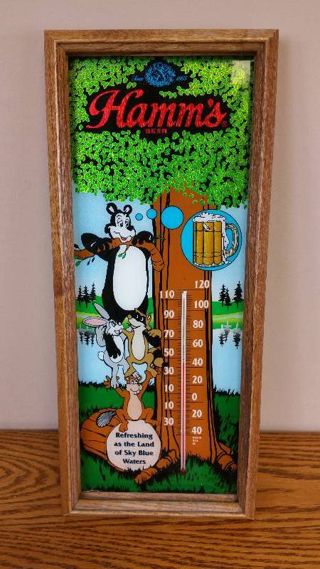 lot 85 image: Hamms Framed Thermometer