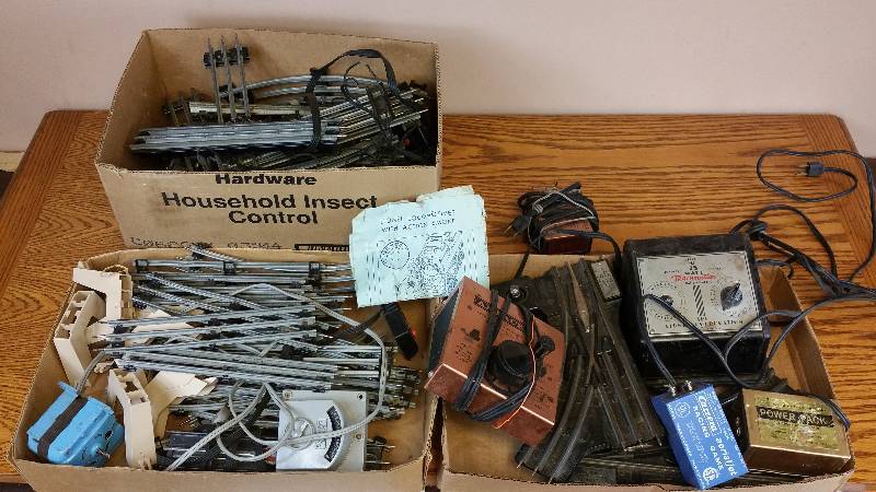 lot 95 image: Large Lot of Lionel O Guage Track, Transformers, Switches, Etc.