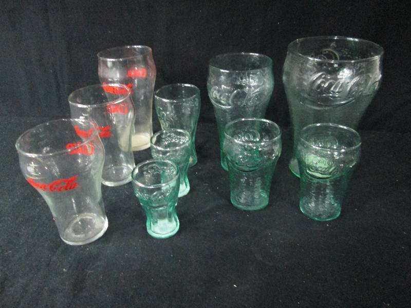 lot 30 image: Assorted Coca Cola Drink Glasses