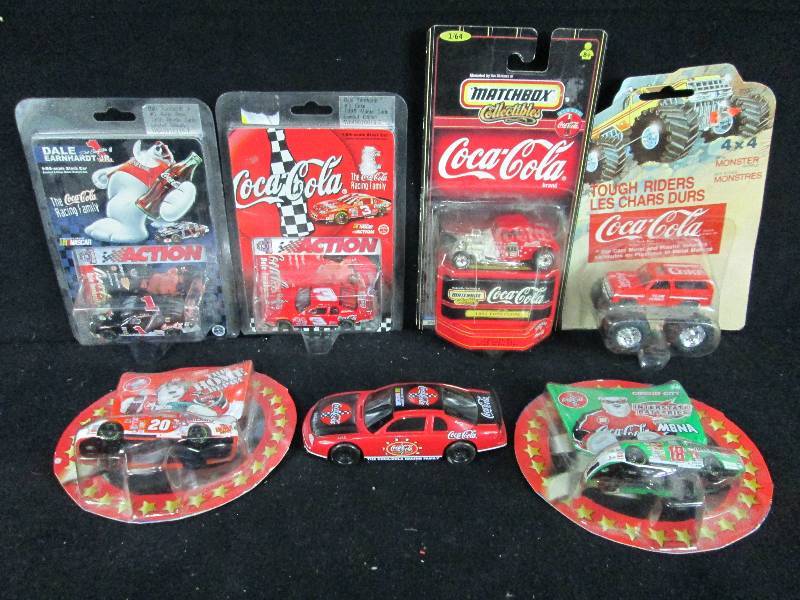 lot 49 image: Coca Cola Die cast Cars