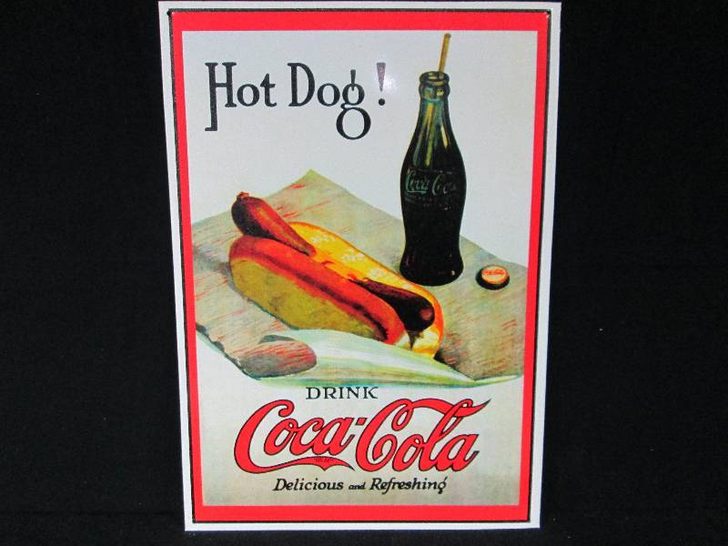 lot 69 image: Collectable Tin Coca Cola Sign