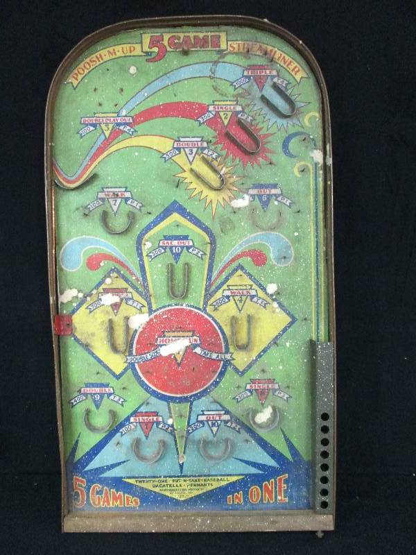 lot 93 image: Antique Pinball game