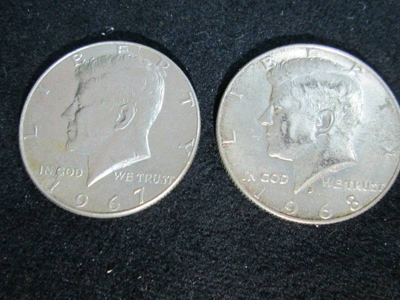 lot 102 image: Sliver John F Kenedy Half Dollars