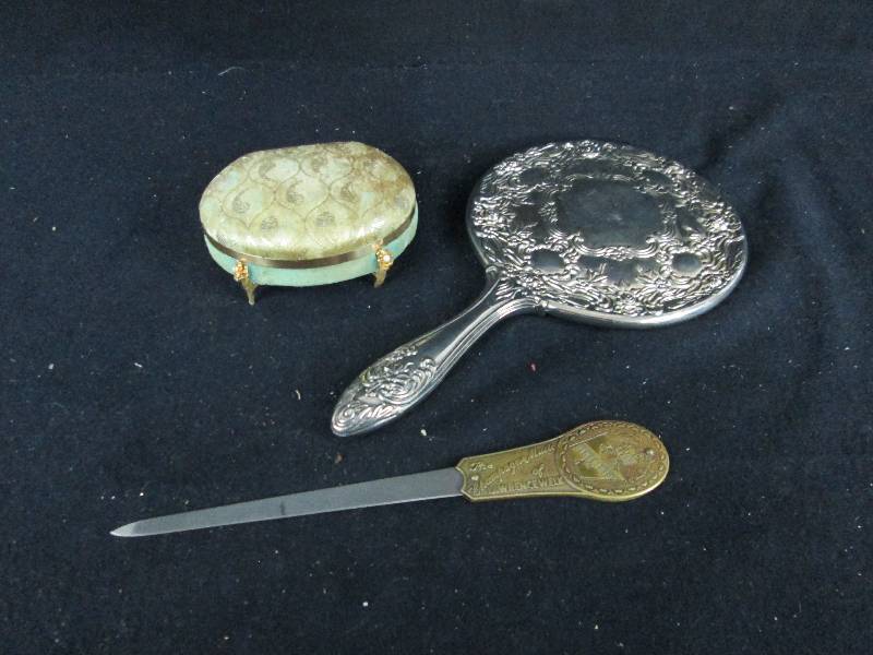 lot 177 image: Vintage Hand Mirror