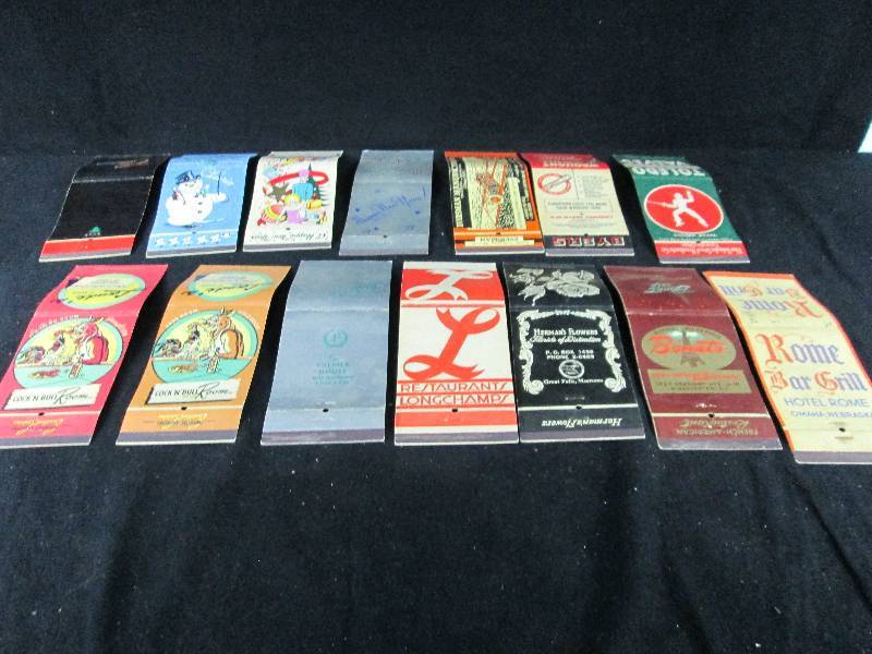 lot 195 image: Vintage Extra Large Match Books