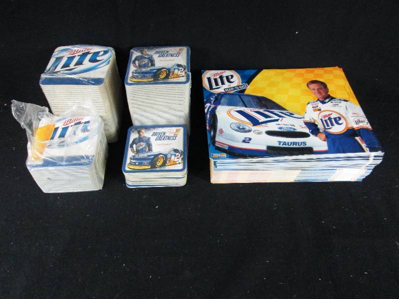 lot 239 image: Miller Light Beer Coasters