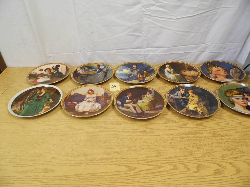 10 Norman Rockwell Plates