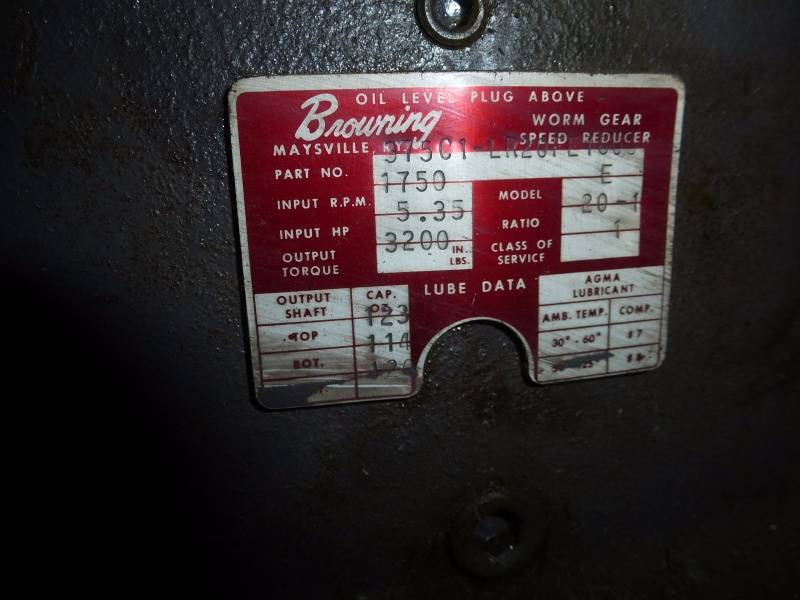 Browning Worm Gear Drive