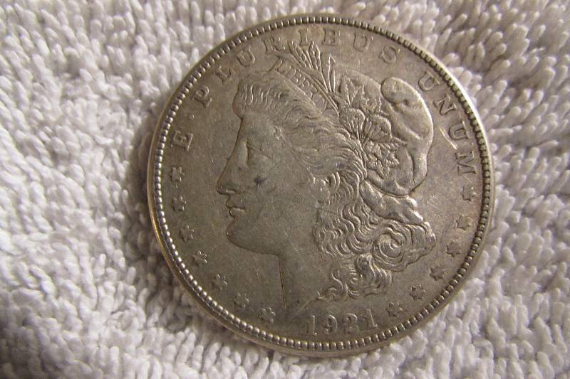 1921 - S MORGAN SILVER DOLLAR, 90% SILVER