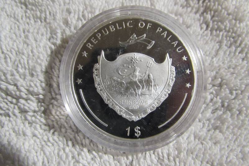 $1 REPUBLIC OF PALAU  FERRARI 60 YEAR ANNIVERSARY COIN