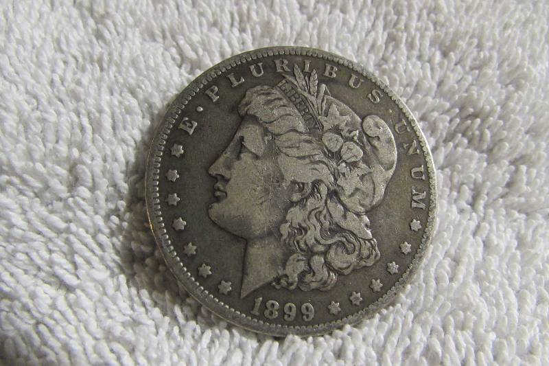 1889 - O MORGAN SILVER DOLLAR, 90% SILVER