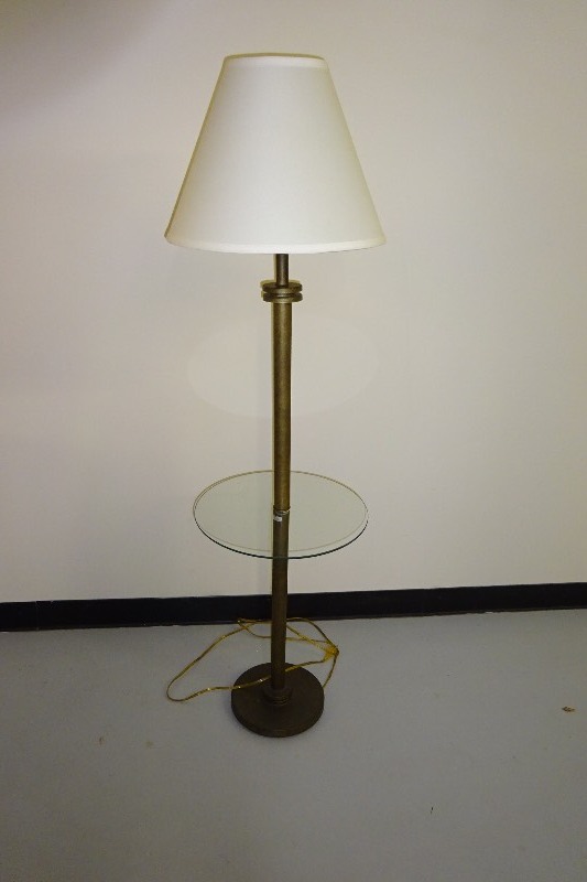 Floor Lamp with glass shelf
