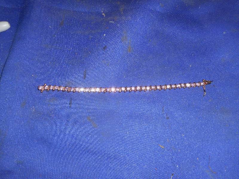 PINK RHINE STONE 925 BRACELET