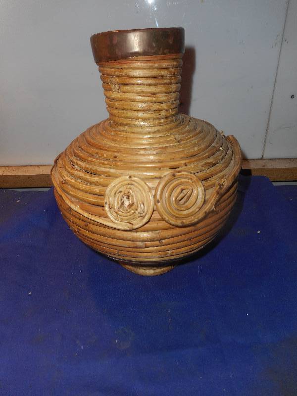 VINTAGE BAMBOO VASE