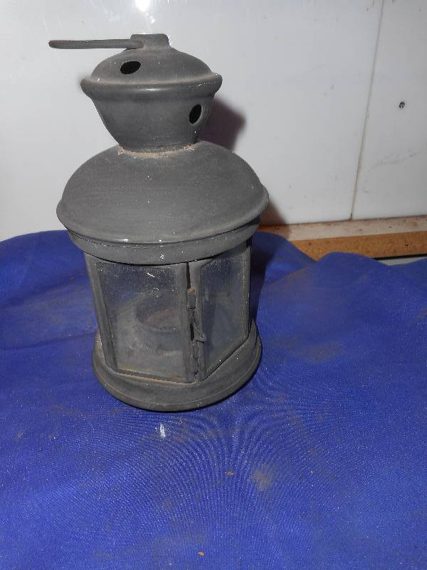 ANTIQUE HANGING CANDLE HOLDER
