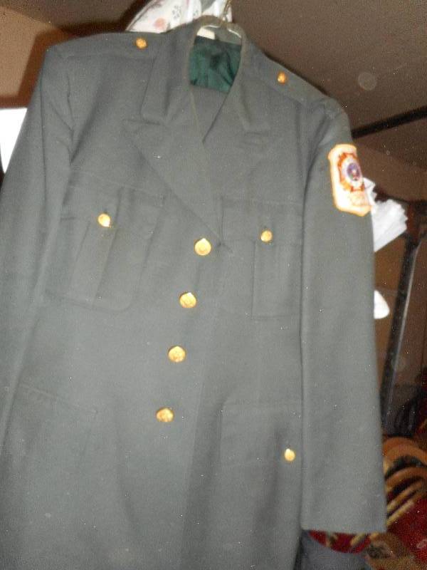 WOOL ARMY GREEN DRESS COAT