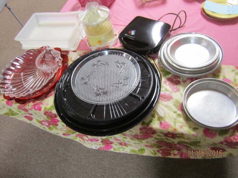 Lot of serving ware and kitchen uti...