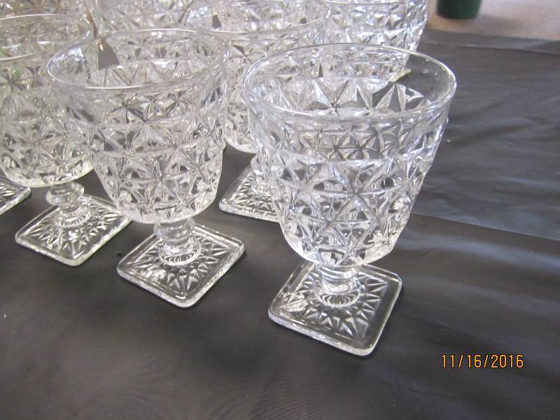 Lot of Fostoria glassware, 14  foot...