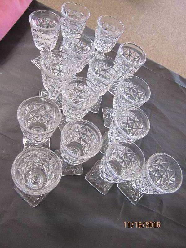 Lot of Fostoria glassware,15 Footed...