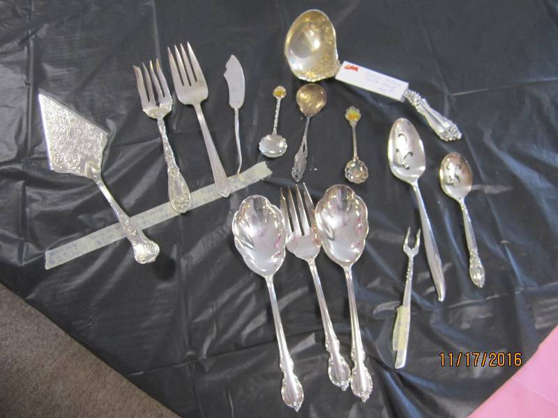Lot of silver plated serving ware, ...