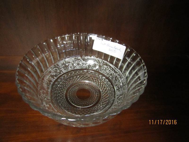 Cut glass bowl...