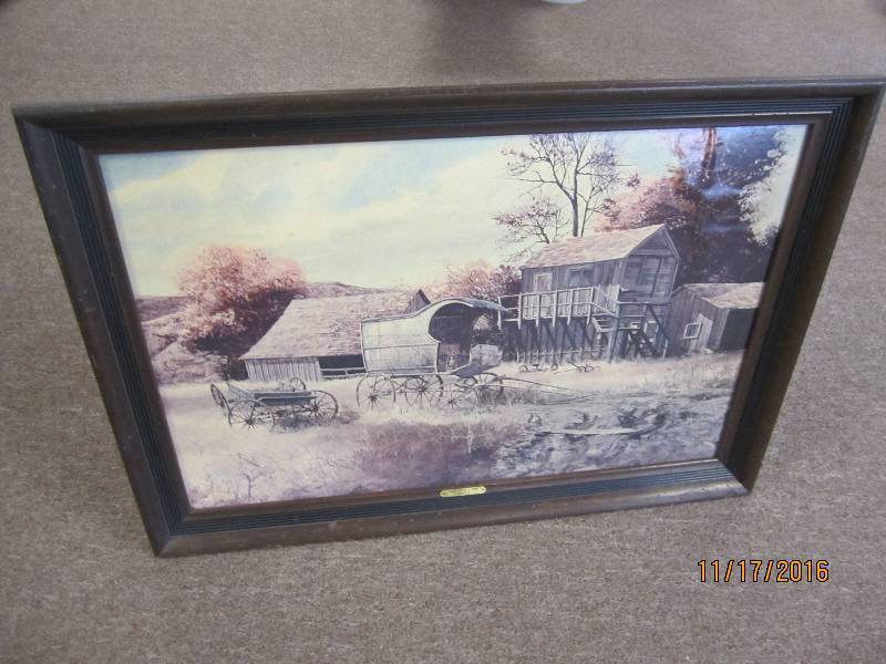 Once upon a time framed print, 39 x...