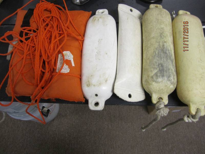 4 Bouys and a life vest...