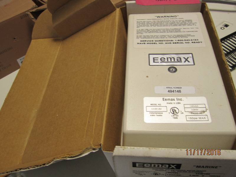 Eemax marine inline electric water ...