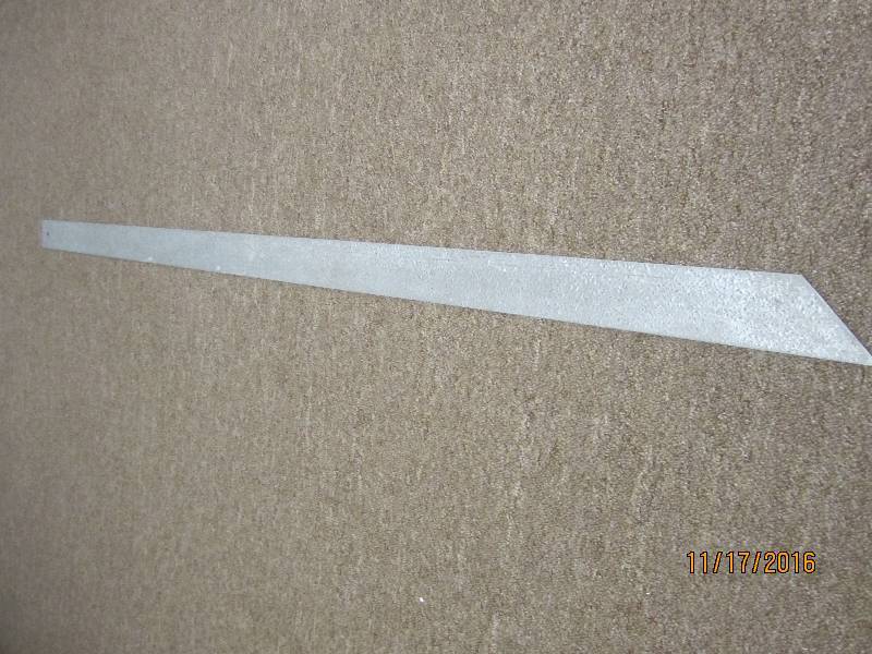 Metal straight edge 6 foot with 45 ...