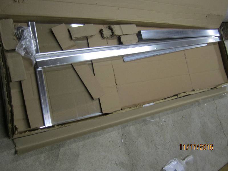 New double door bypass shower door,...