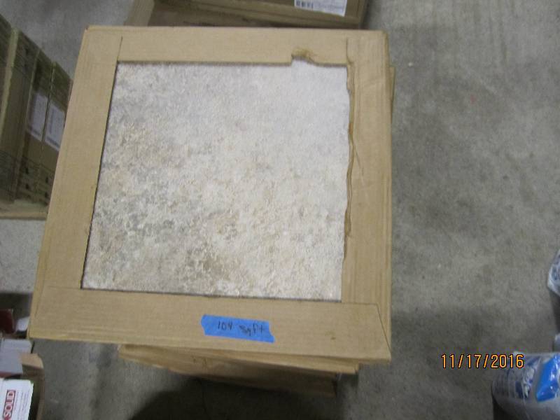 Lot of 104 sf floor tile...