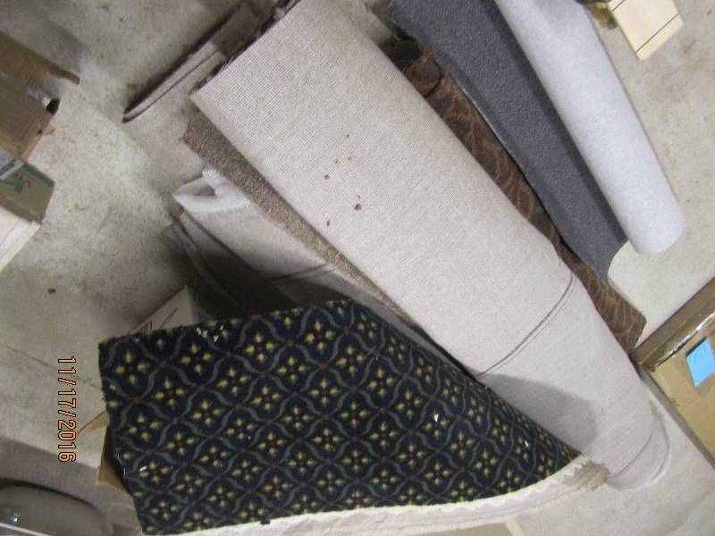 Lot of carpet remnants...