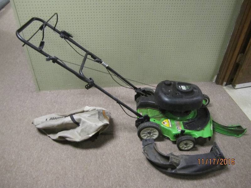 Self propelled bagging lawnmower...