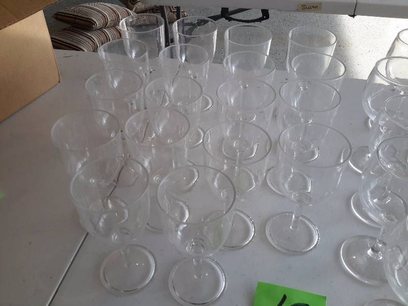 27 total Acrylic Wine Glasses