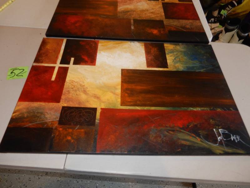 2 nice canvas pictures.. ETERNAL, by Joy Baer