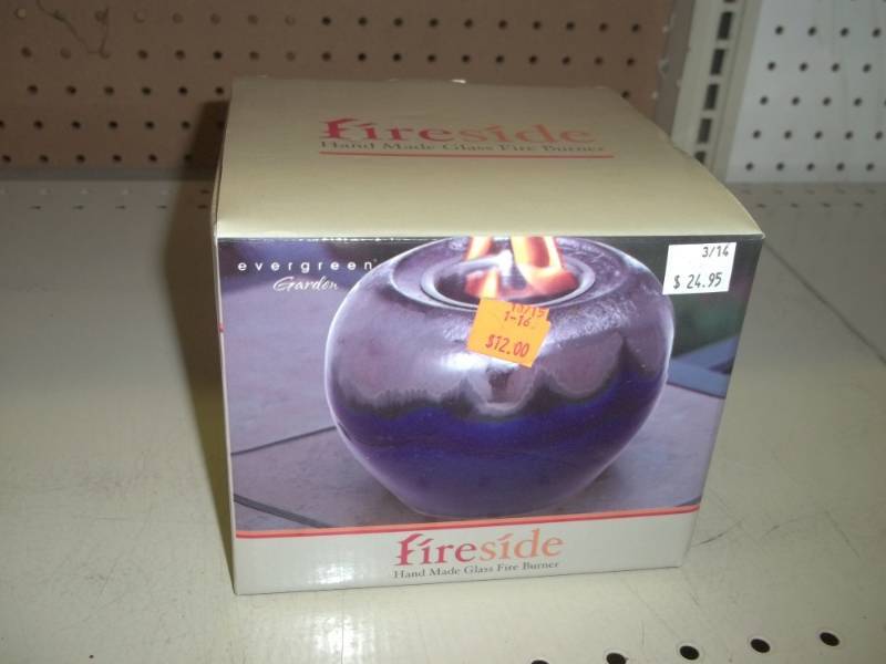 Hand Made Glass fire burner