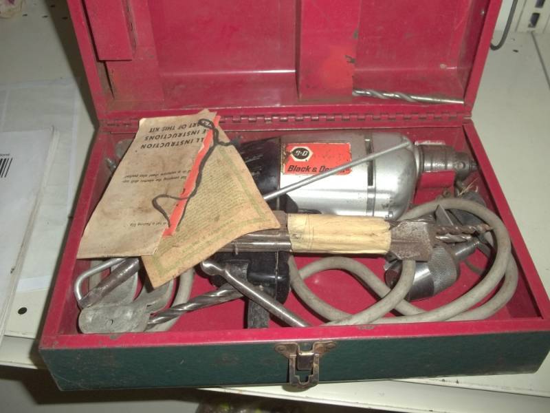 Electric Drill with Bits and Case