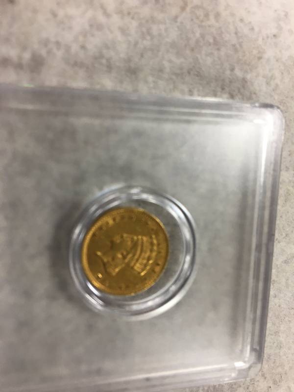 lot 122 image: 1856 $1 Gold Liberty Coin