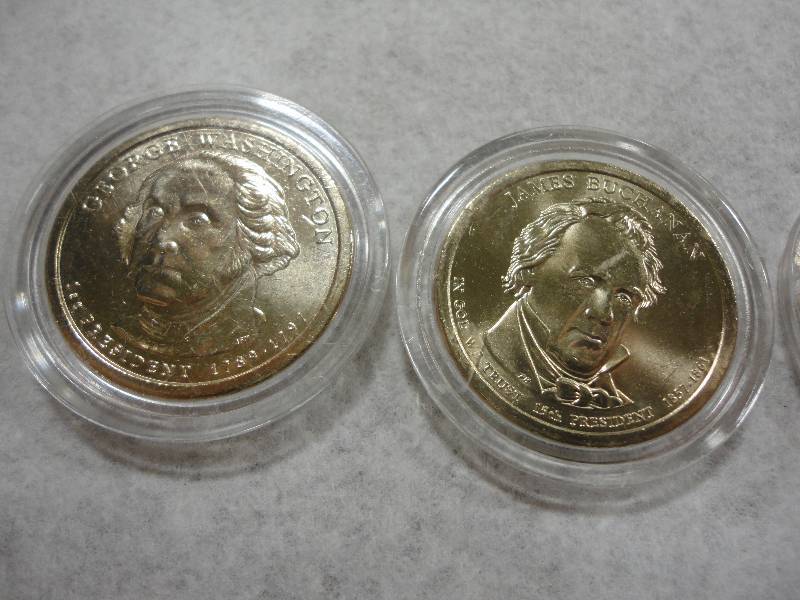 lot 330 image: Presidential Dollar Collection Coins