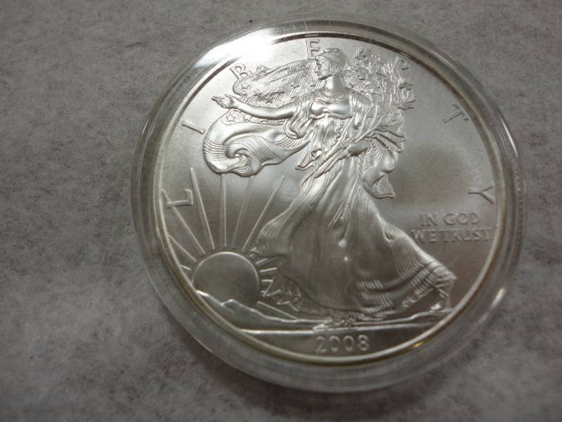 lot 267 image: Silver Eagle Dollar