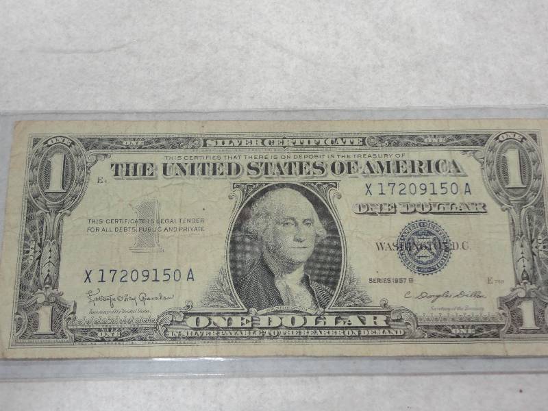 lot 301 image: US Silver Certificate Dollar Bill
