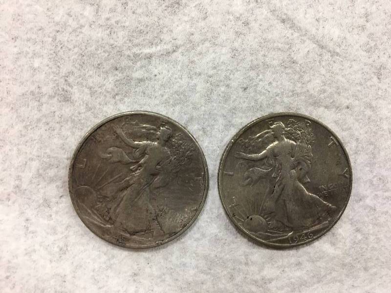 lot 163 image: Liberty Half Dollars