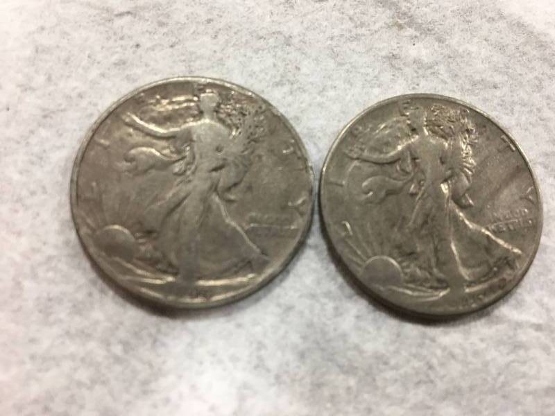 lot 165 image: Liberty Half Dollars